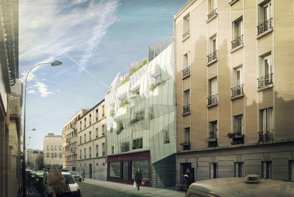 projet  Perspective depuis la rue | Image : Z. Fontaine