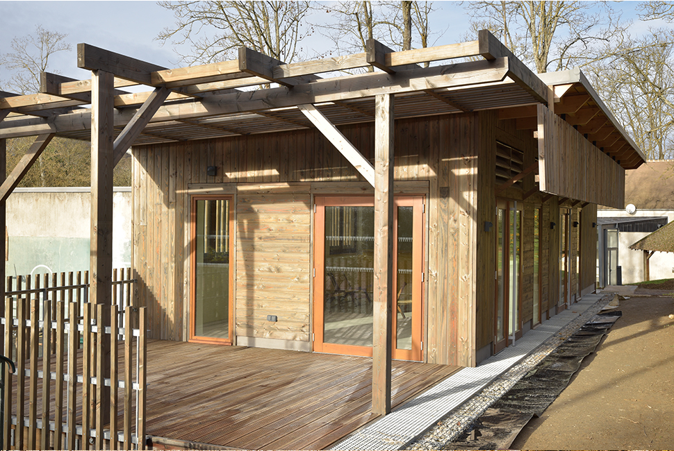 projet  Terrasse et bâtiment principal sur pieux vissés