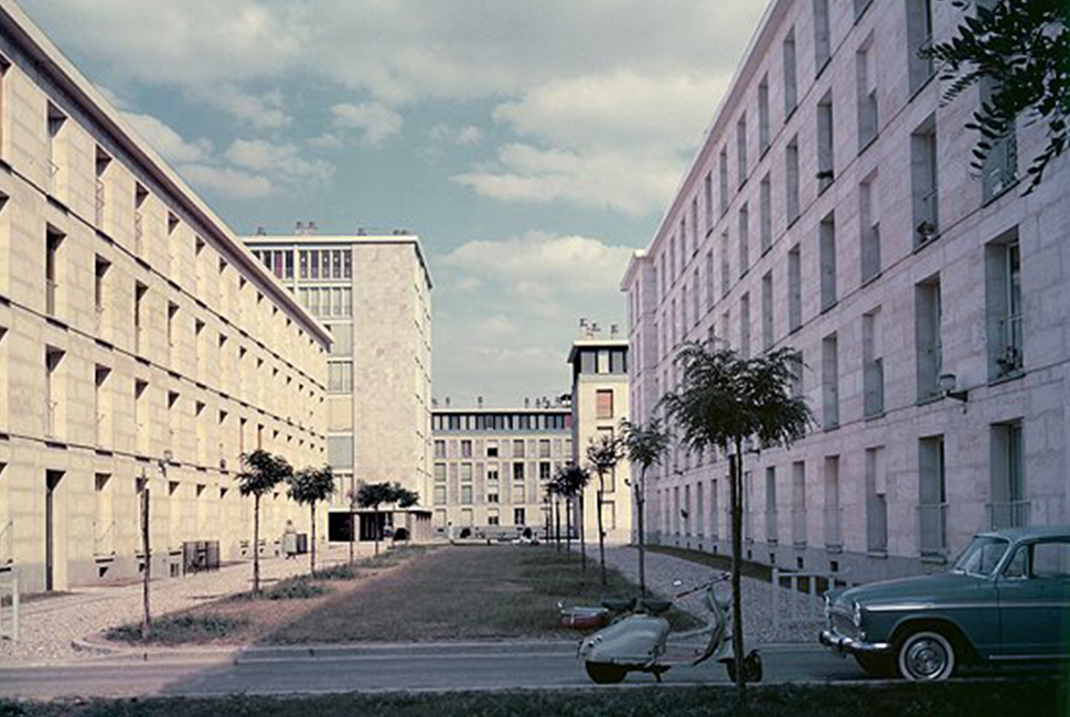 projet  Photographie du site après sa livraison en 1958 | photo&nbsp;: L.R.