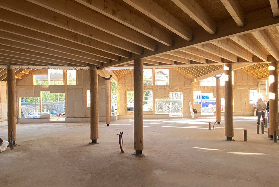 projet  Vue du chantier en cours